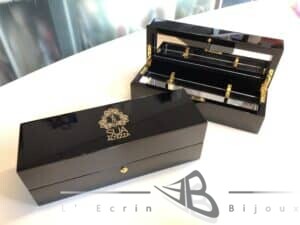 luxurious bespoke lacquered wooden box ref 7